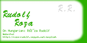 rudolf roza business card